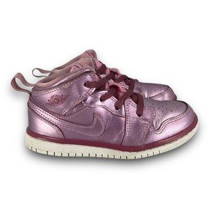 Jordan Kids Sneakers in Metallic Pink and Maroon